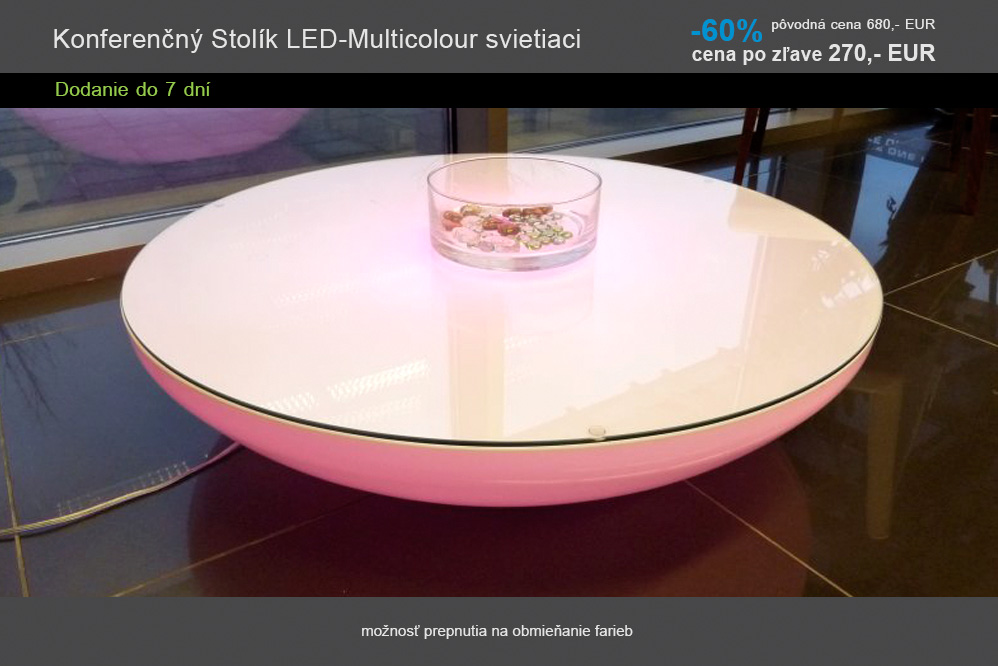 12 Konferencny Stolik LED-Multicolour